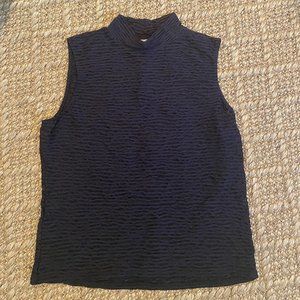 Carlisle sleeveless ribbed mock tank, top, dressy